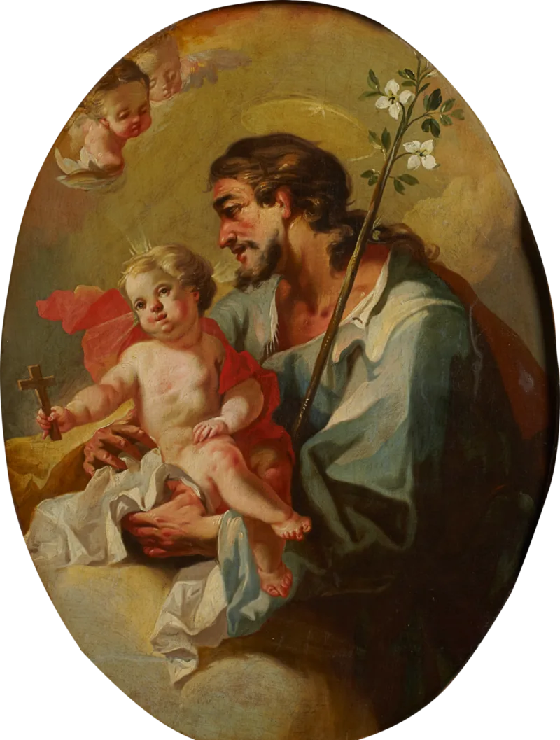 St. Joseph with the Christ Child by Martino Altomonte